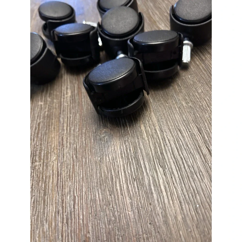 Desk Chair Heavy Duty Carpet Casters | Twin Wheel Rollers | Set of 8 Replacement